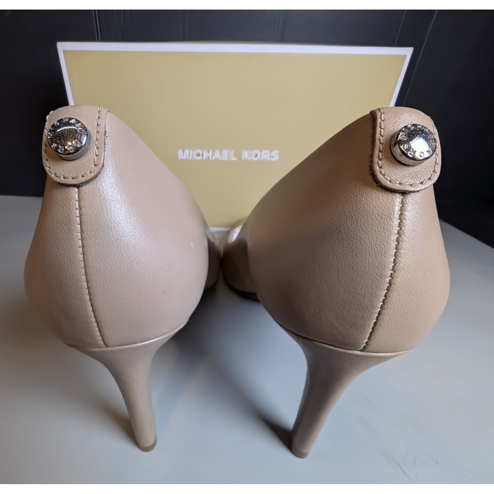 Michael Kors Womens Dorothy Flex Pump Neutral Leather Size 7 M New Box - Picture 7 of 16